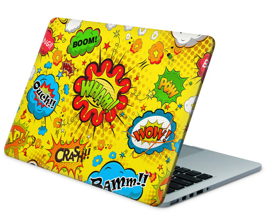 MacBook Neo Skin 13" Vinyl Schutzfolie Comics Yellow Aufkleber Skins4u