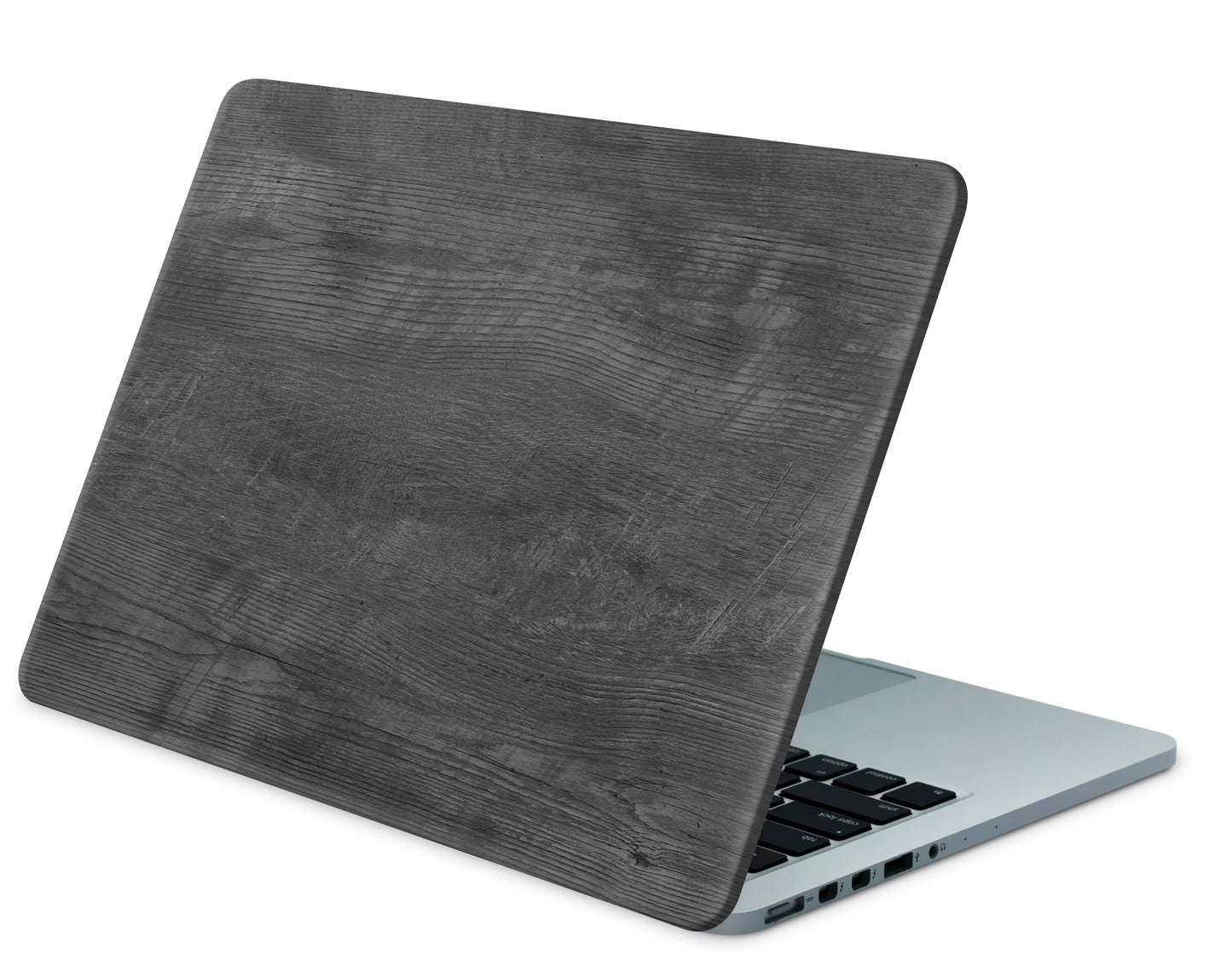 MacBook Neo Skin 13" Vinyl Schutzfolie Black Woodgrain Aufkleber Skins4u