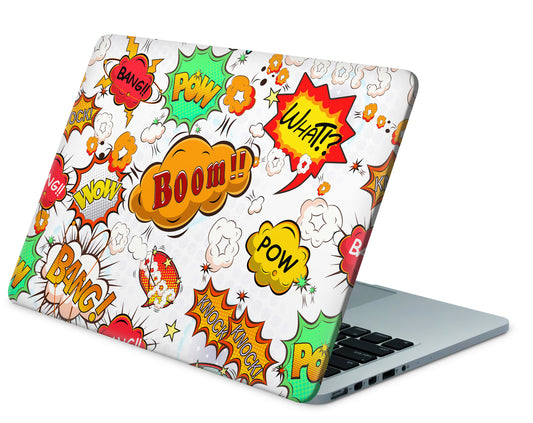 MacBook Neo Skin 13" Vinyl Schutzfolie Comics White Aufkleber Skins4u