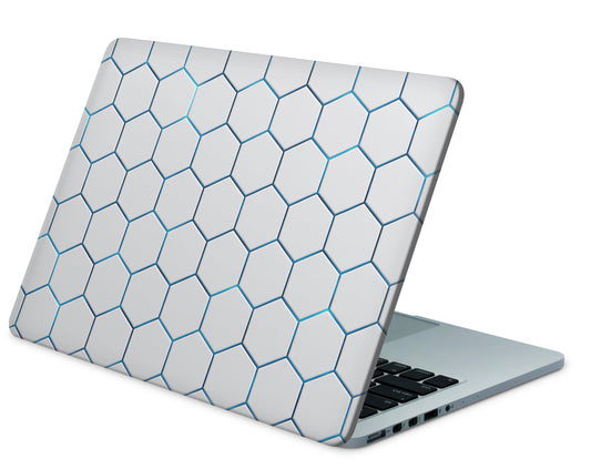 MacBook Neo Skin 13" Vinyl Schutzfolie Exo Light Blue Aufkleber Skins4u