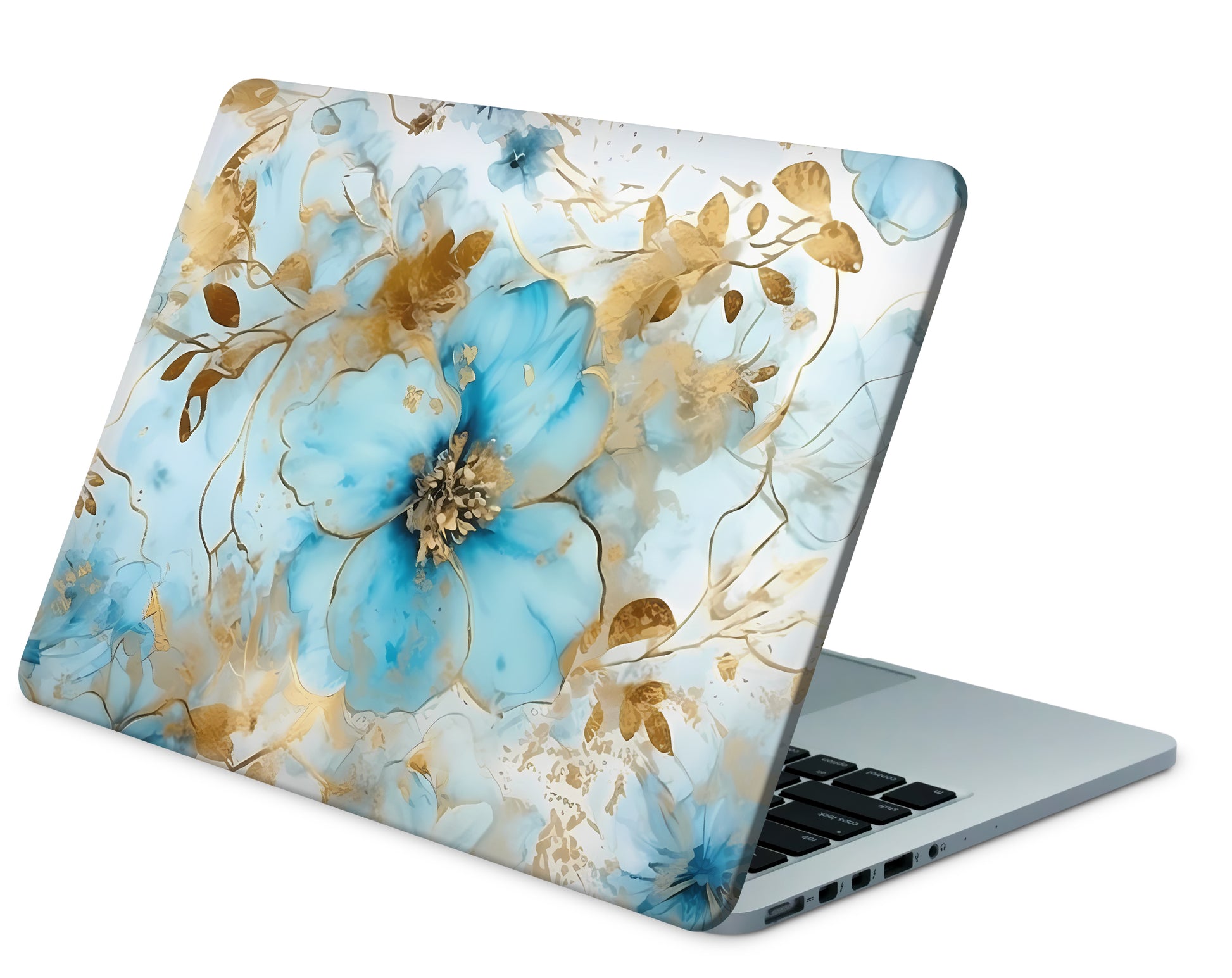 MacBook Neo Skin 13" Vinyl Schutzfolie Gold Blue Fantasie Aufkleber Skins4u