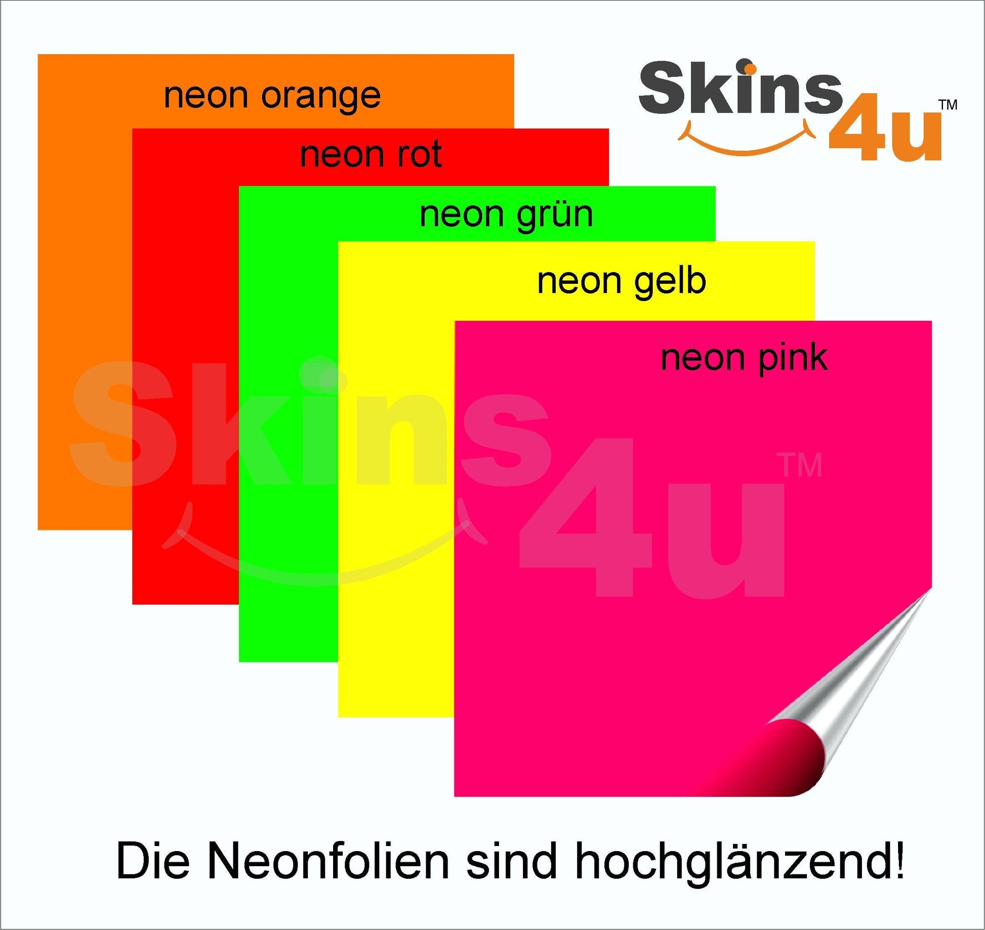 DJI Mini 3 Skin Folie DJI Mini 3 Pro + Controller Skins Vinyl Folierung Drohne neon rot Aufkleber skins4u   