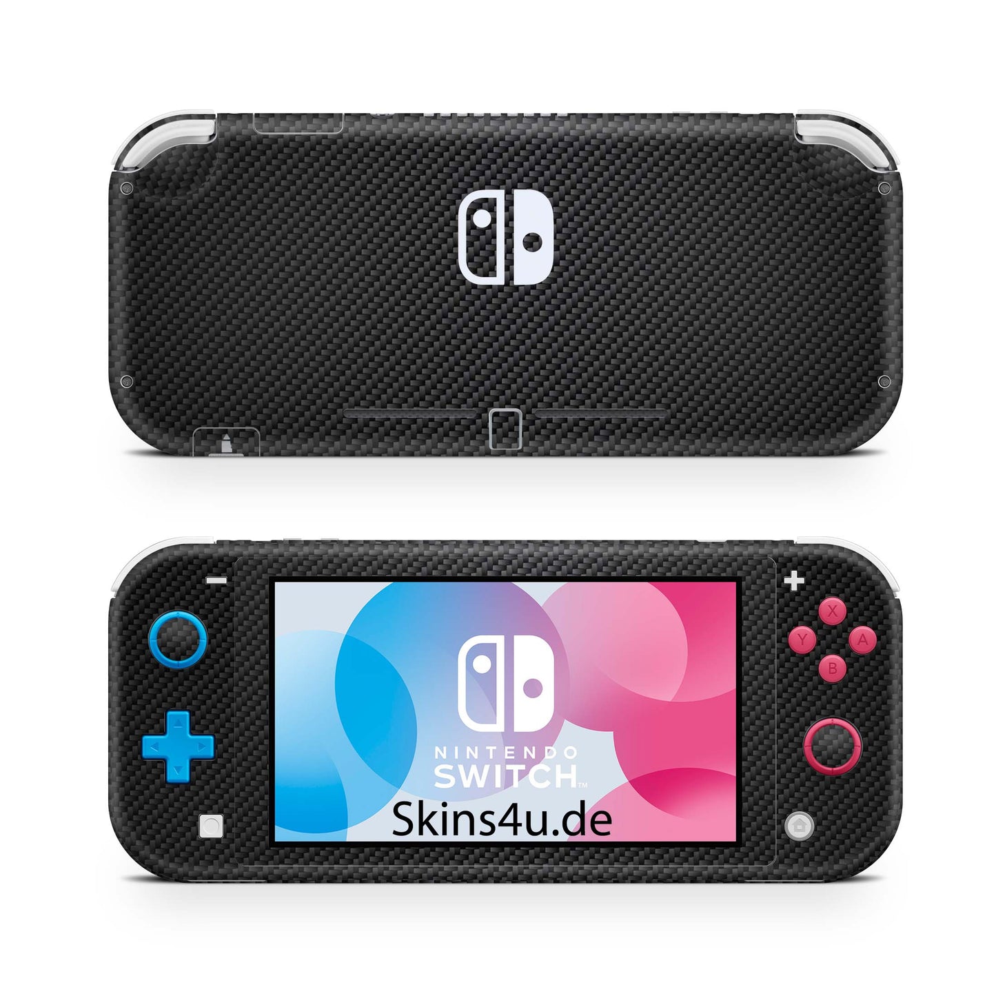 Nintendo Switch Lite Skin Aufkleber Schutzfolie Vinyl Skins Carbon Aufkleber skins4u   