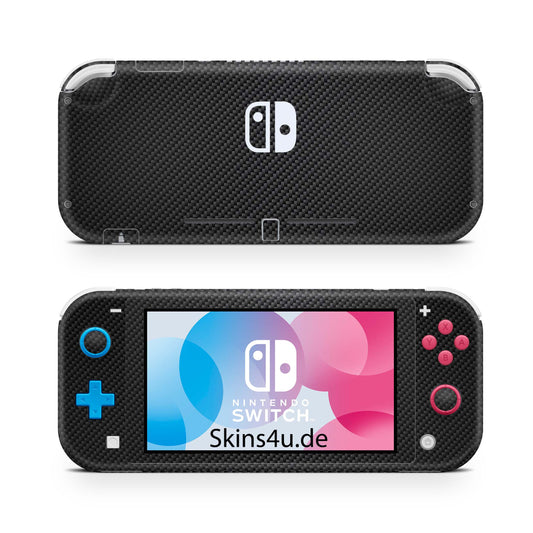 Nintendo Switch Lite Skin Aufkleber Schutzfolie Vinyl Skins Carbon Aufkleber skins4u   