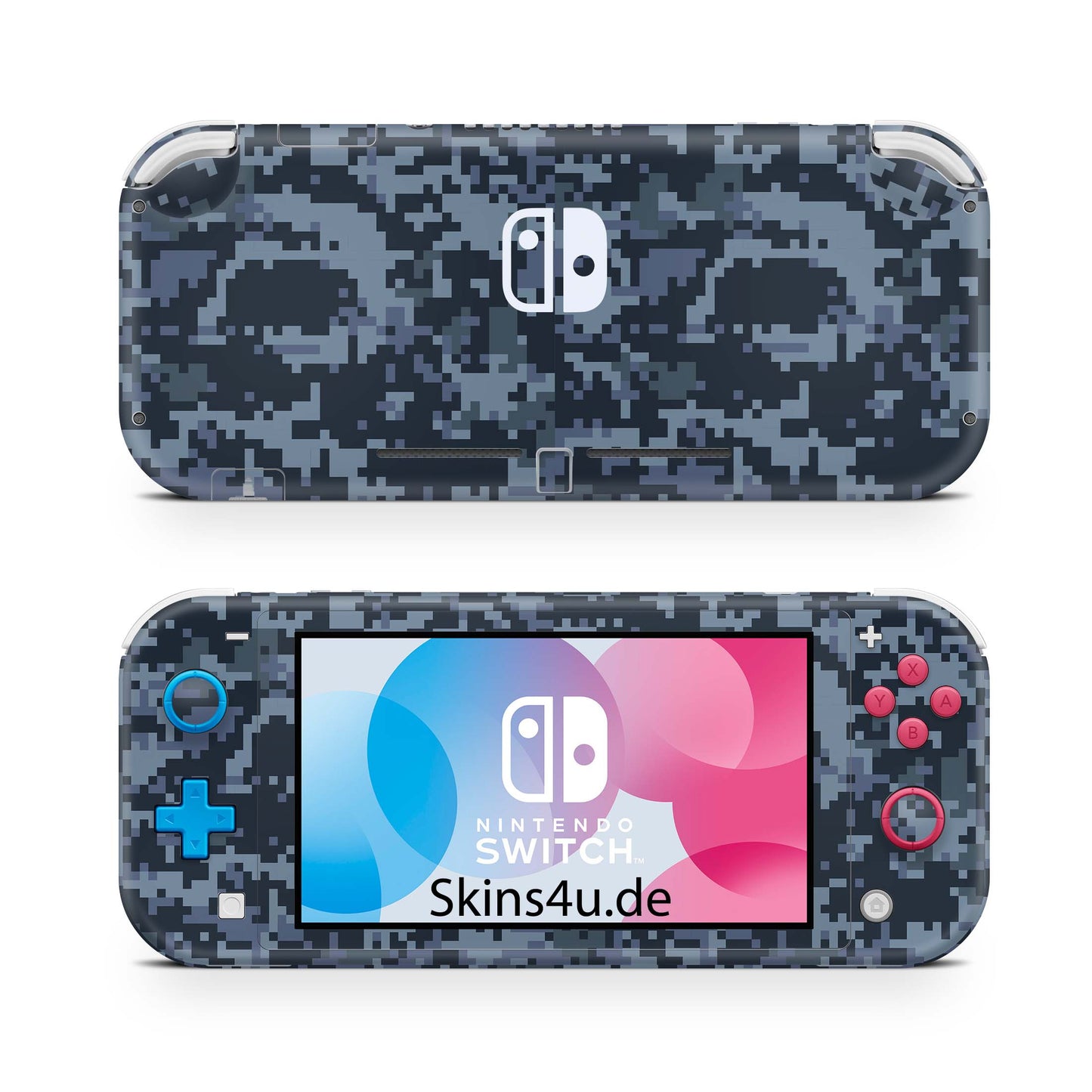 Nintendo Switch Lite Skin Aufkleber Schutzfolie Vinyl Skins Digital navy camo Aufkleber skins4u   