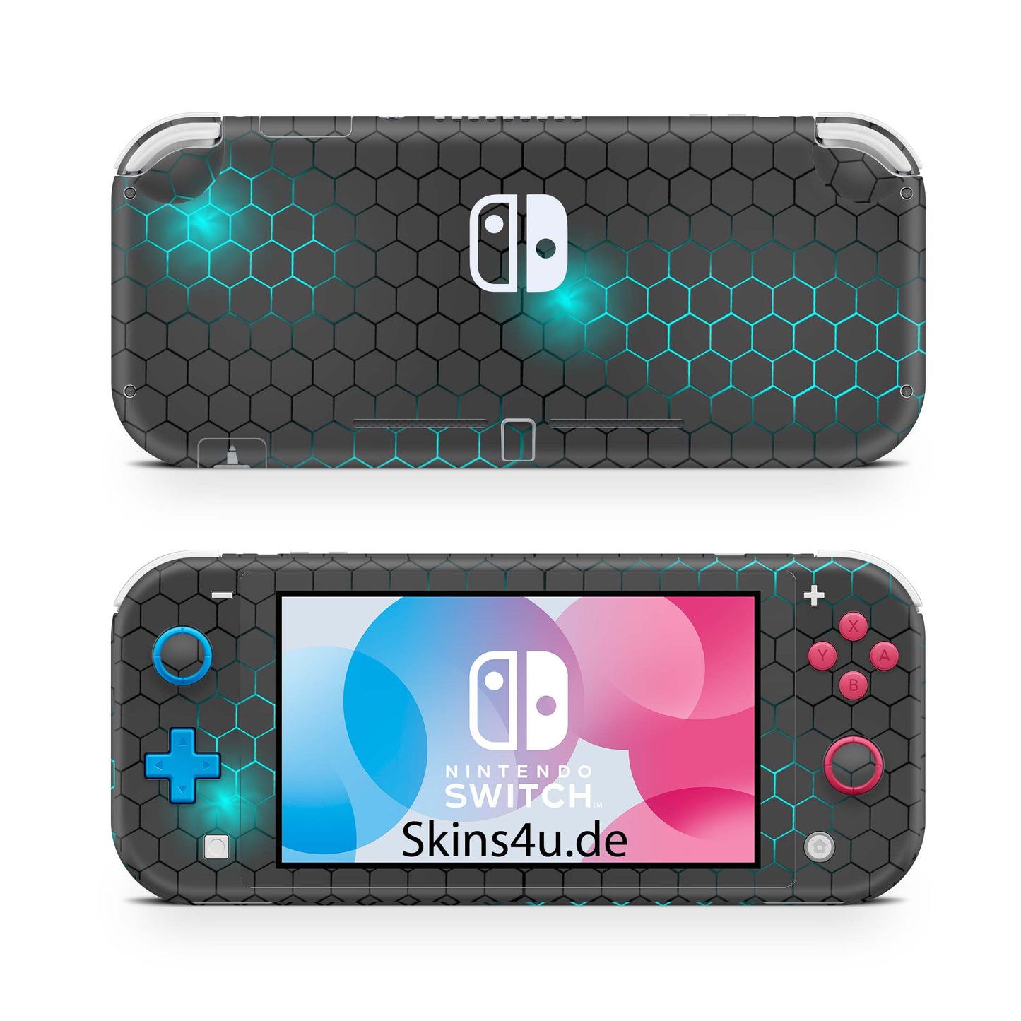 Nintendo Switch Lite Skin Aufkleber Schutzfolie Vinyl Skins Exo small blue Aufkleber skins4u   