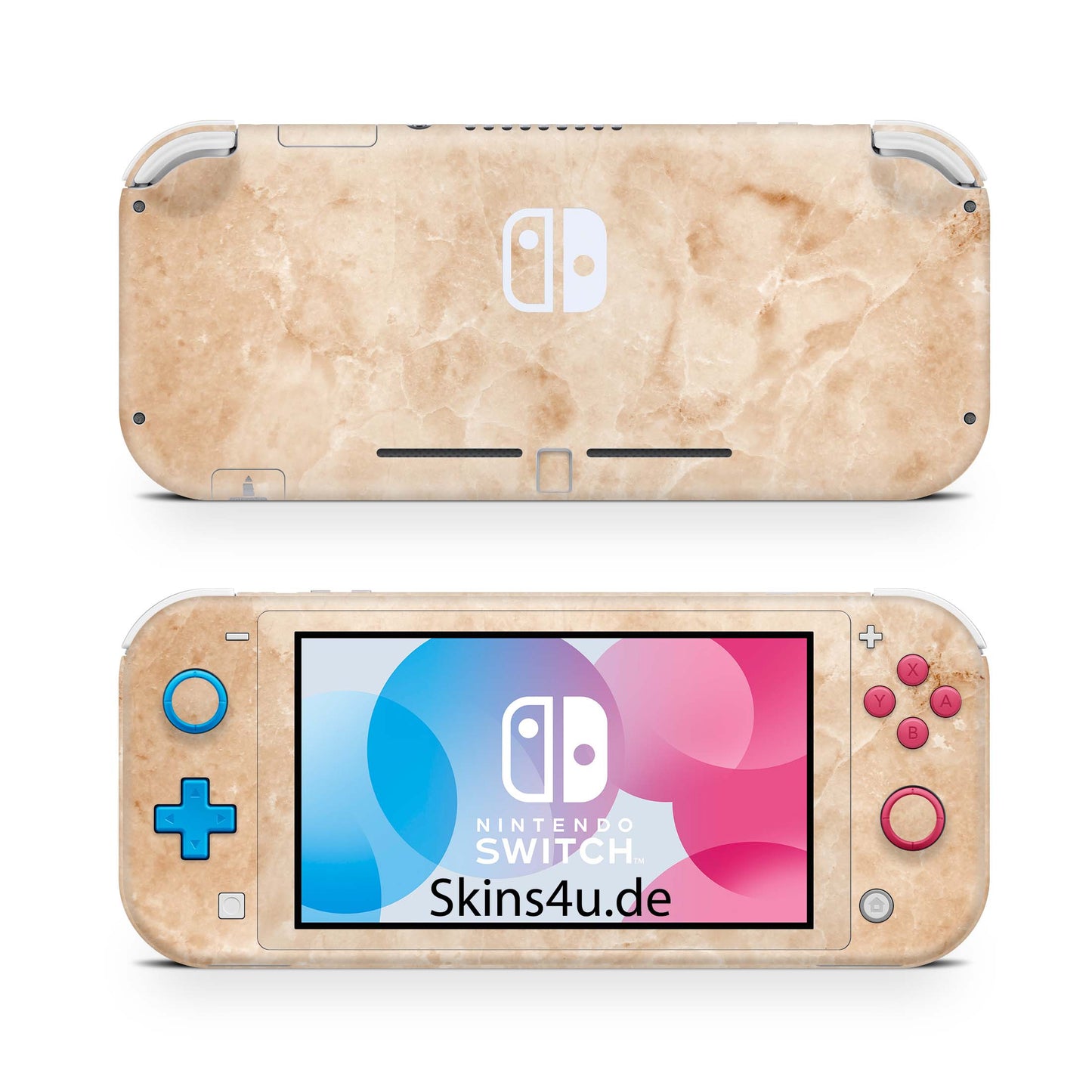 Nintendo Switch Lite Skin Aufkleber Schutzfolie Vinyl Skins Marmor Gold Aufkleber skins4u   