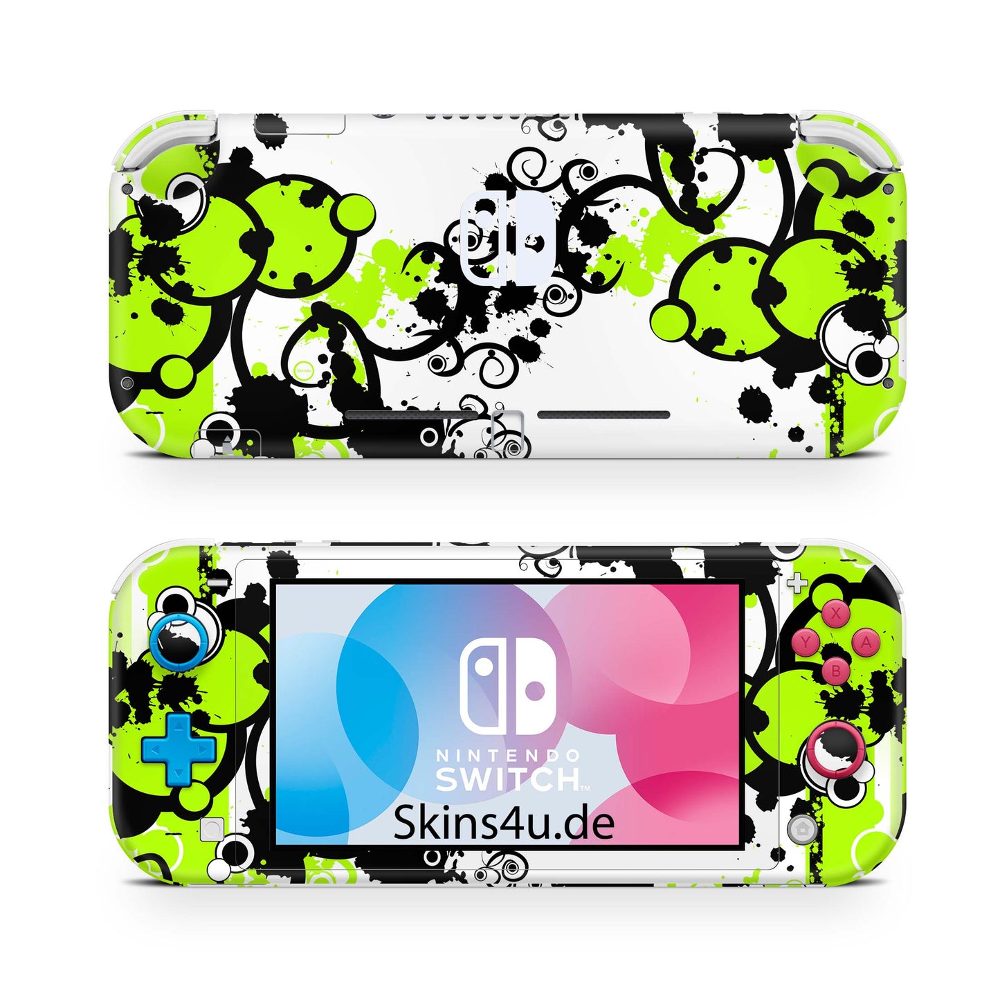 Nintendo Switch Lite Skin Aufkleber Schutzfolie Vinyl Skins Simple green Aufkleber skins4u   