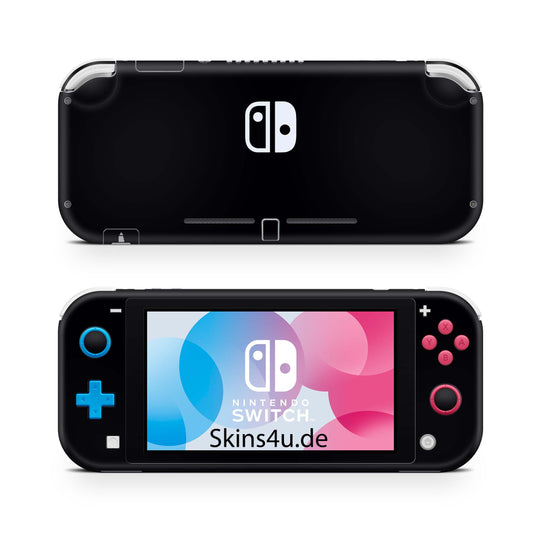 Nintendo Switch Lite Skin Aufkleber Schutzfolie Vinyl Skins Solid state black Aufkleber skins4u   