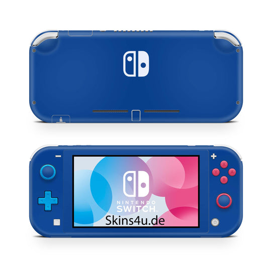 Nintendo Switch Lite Skin Aufkleber Schutzfolie Vinyl Skins Solid state darkblue Aufkleber skins4u   