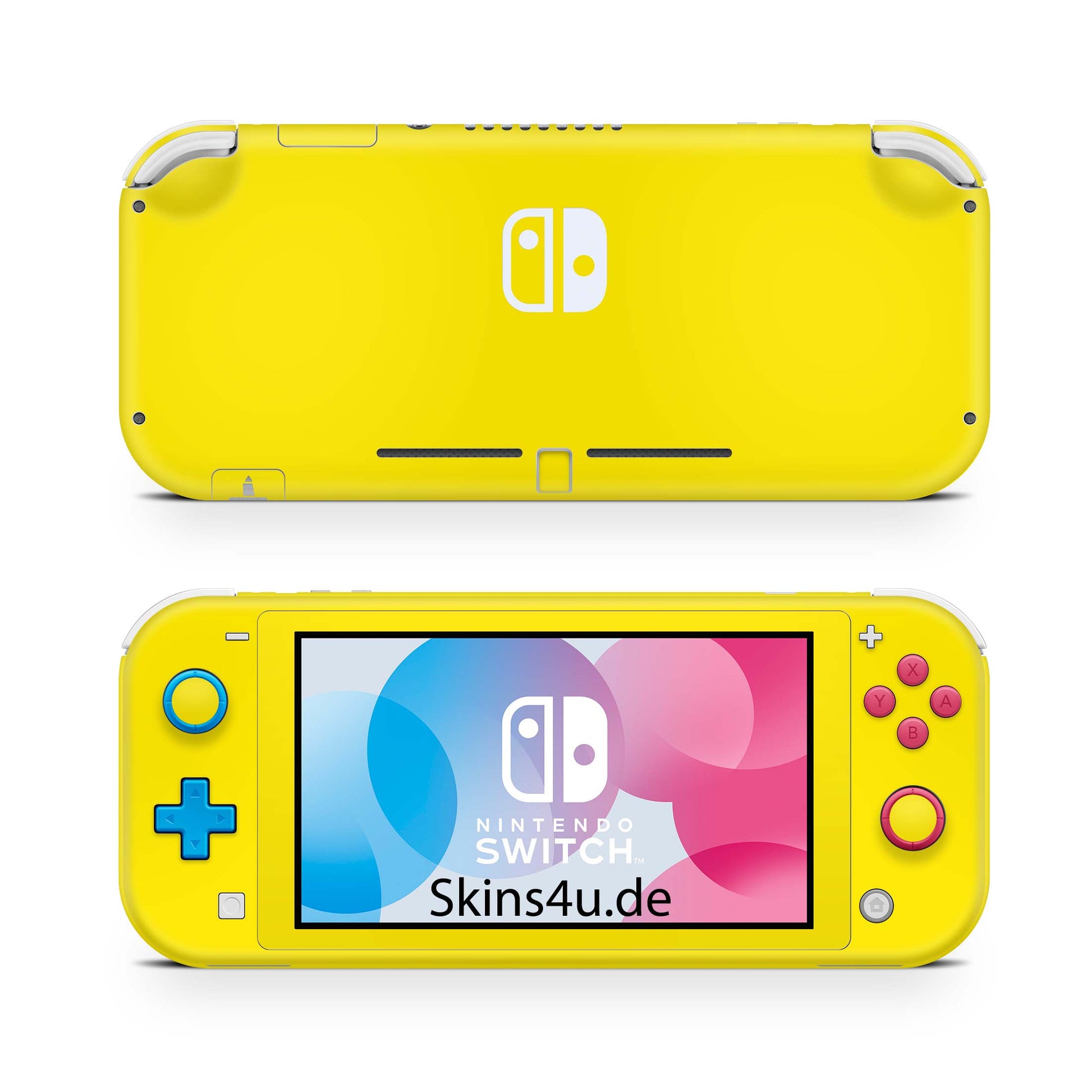 Nintendo Switch Lite Skin Aufkleber Schutzfolie Vinyl Skins Solid state gelb Aufkleber skins4u   