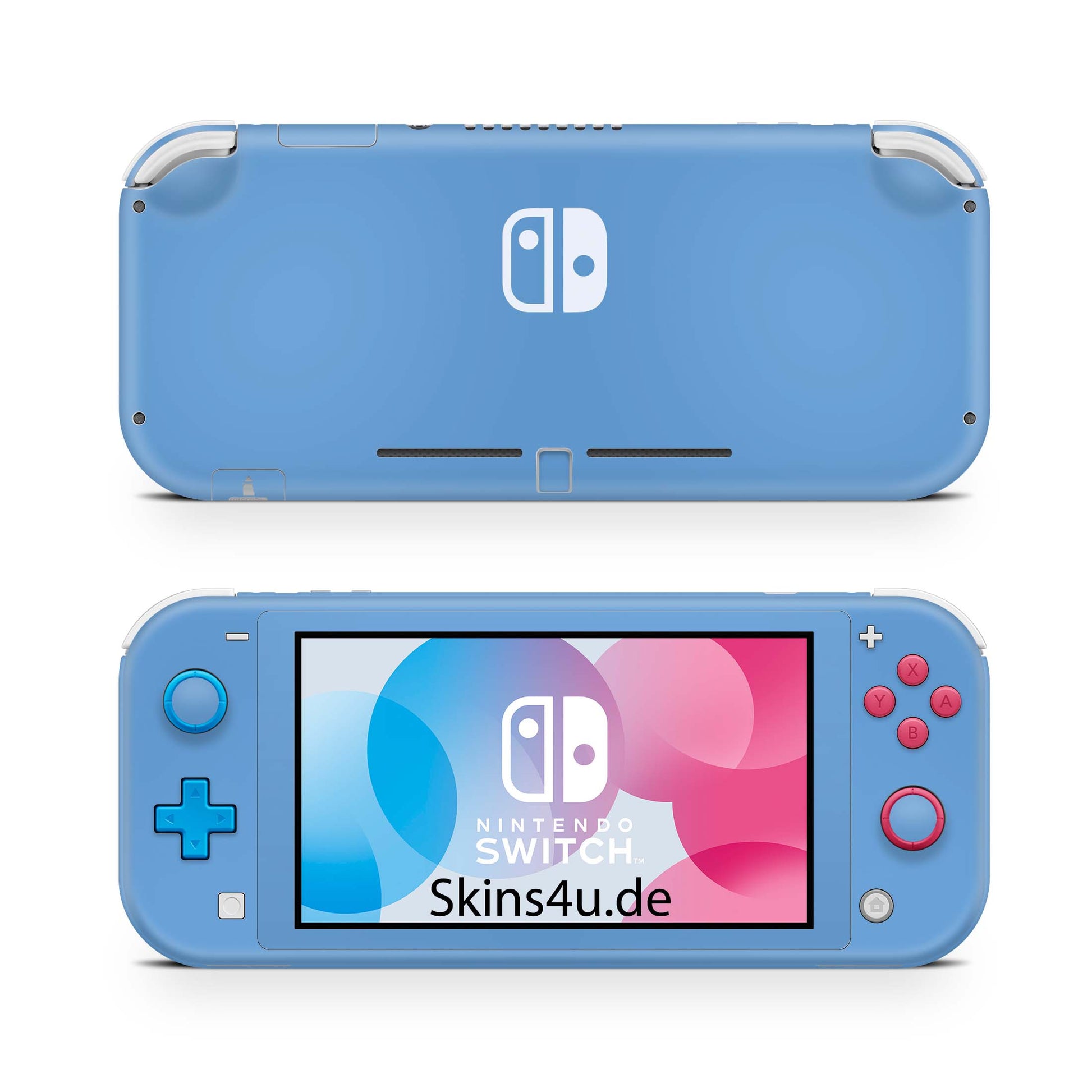 Nintendo Switch Lite Skin Aufkleber Schutzfolie Vinyl Skins Solid state lightblue Aufkleber skins4u   