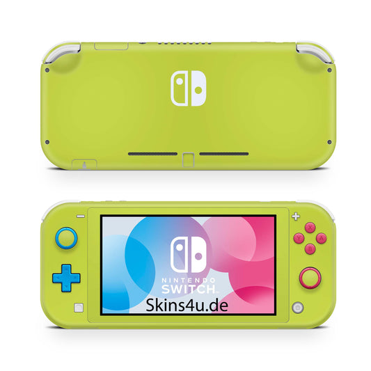 Nintendo Switch Lite Skin Aufkleber Schutzfolie Vinyl Skins Solid state lime Aufkleber skins4u   