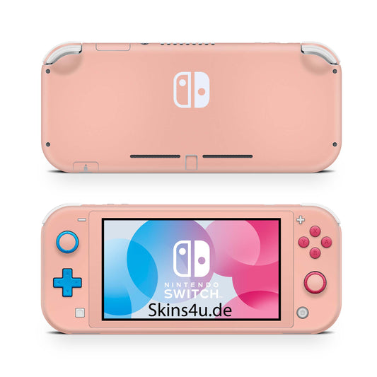 Nintendo Switch Lite Skin Aufkleber Schutzfolie Vinyl Skins Solid state peach Aufkleber skins4u   