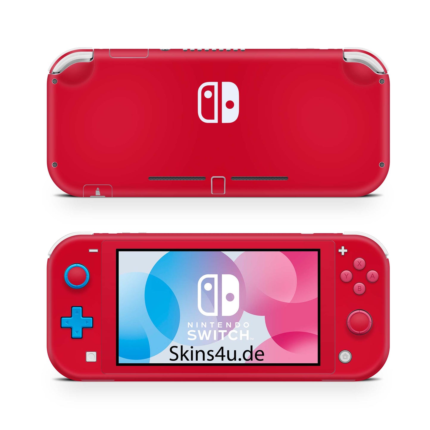 Nintendo Switch Lite Skin Aufkleber Schutzfolie Vinyl Skins Solid state red Aufkleber skins4u   