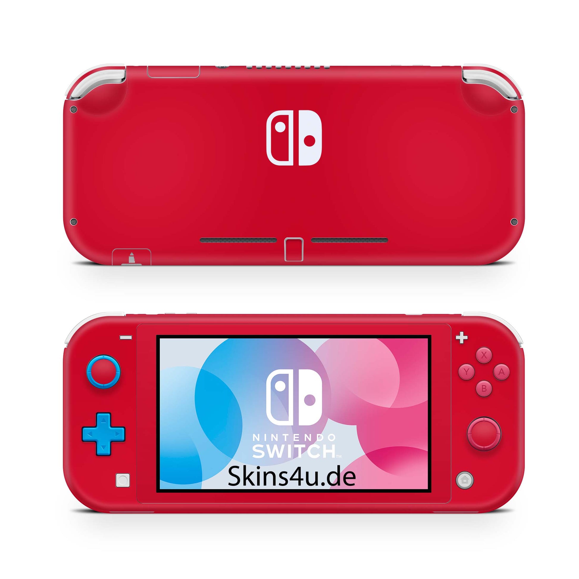 Nintendo Switch Lite Skin Aufkleber Schutzfolie Vinyl Skins Solid state red Aufkleber skins4u   