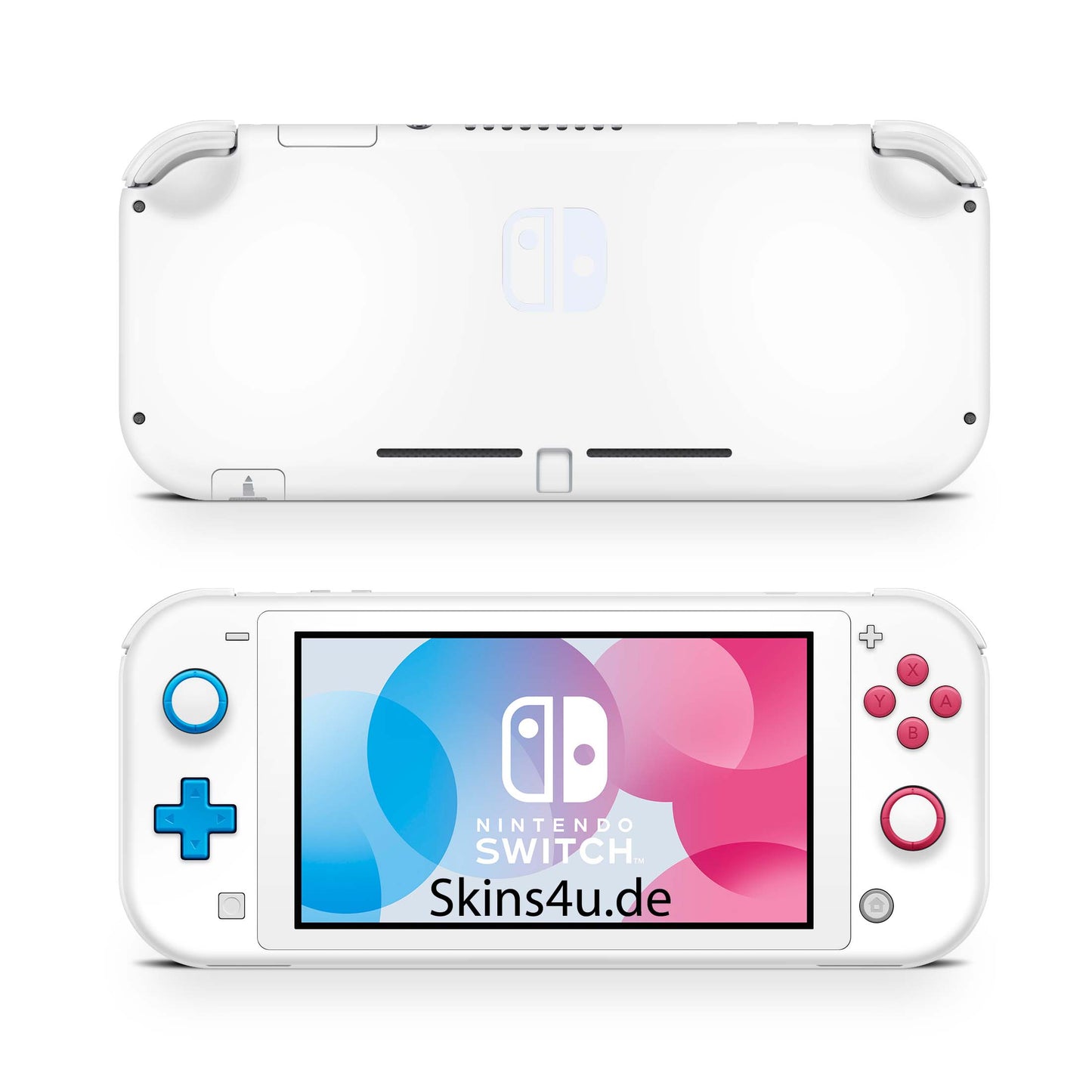 Nintendo Switch Lite Skin Aufkleber Schutzfolie Vinyl Skins Solid state white Aufkleber skins4u   