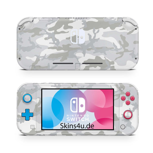 Nintendo Switch Lite Skin Aufkleber Schutzfolie Vinyl Skins White Camo Aufkleber skins4u   