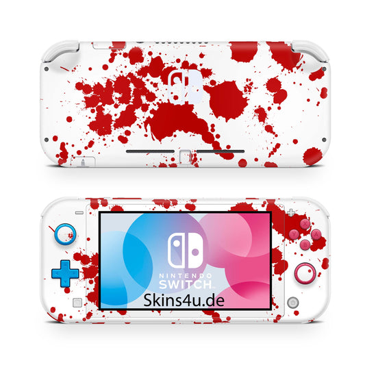 Nintendo Switch Lite Skin Aufkleber Schutzfolie Vinyl Skins blood Aufkleber skins4u   