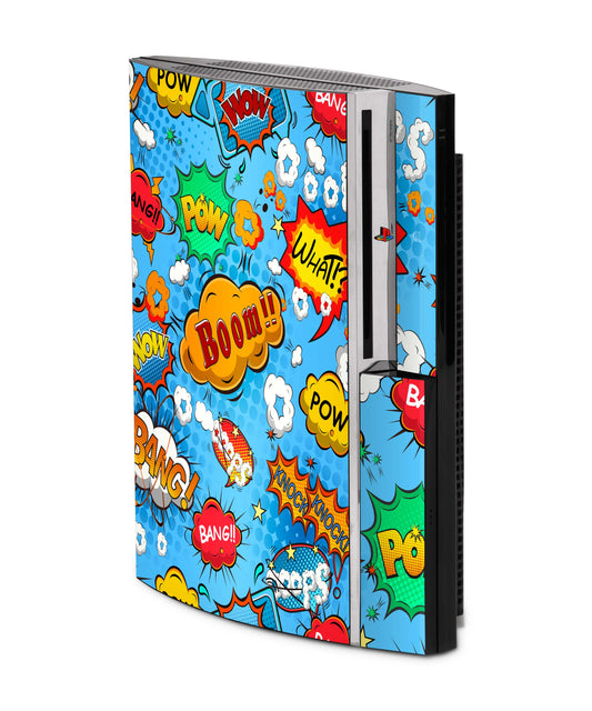 PS3 Skin Aufkleber für Fat Lady Playstation 3 Cover Folie Comics-blue Aufkleber skins4u   