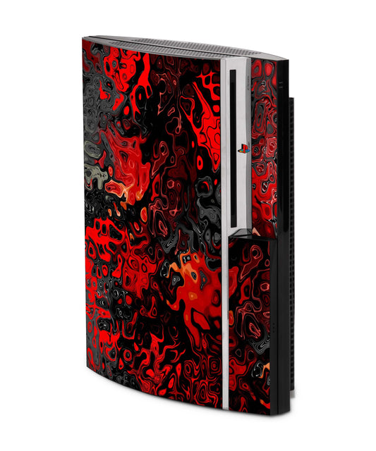 PS3 Skin Aufkleber für Fat Lady Playstation 3 Cover Folie Red-Plasma Aufkleber skins4u   
