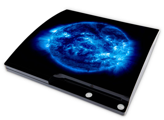 Playstation 3 PS3 Slim Skins Design Schutzfolie Vinyl Cover big blue Elektronik-Sticker & -Aufkleber skins4u   