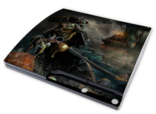 Playstation 3 PS3 Slim Skins Design Schutzfolie Vinyl Cover death pirate Elektronik-Sticker & -Aufkleber skins4u   