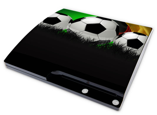 Playstation 3 PS3 Slim Skins Design Schutzfolie Vinyl Cover fussball deutschland Elektronik-Sticker & -Aufkleber skins4u   