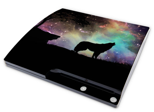 Playstation 3 PS3 Slim Skins Design Schutzfolie Vinyl Cover howling to the stars Elektronik-Sticker & -Aufkleber skins4u   