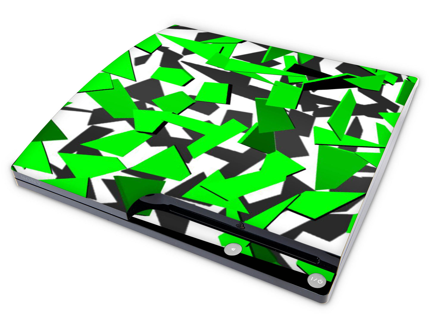 Playstation 3 PS3 Slim Skins Design Schutzfolie Vinyl Cover signal green Elektronik-Sticker & -Aufkleber skins4u   