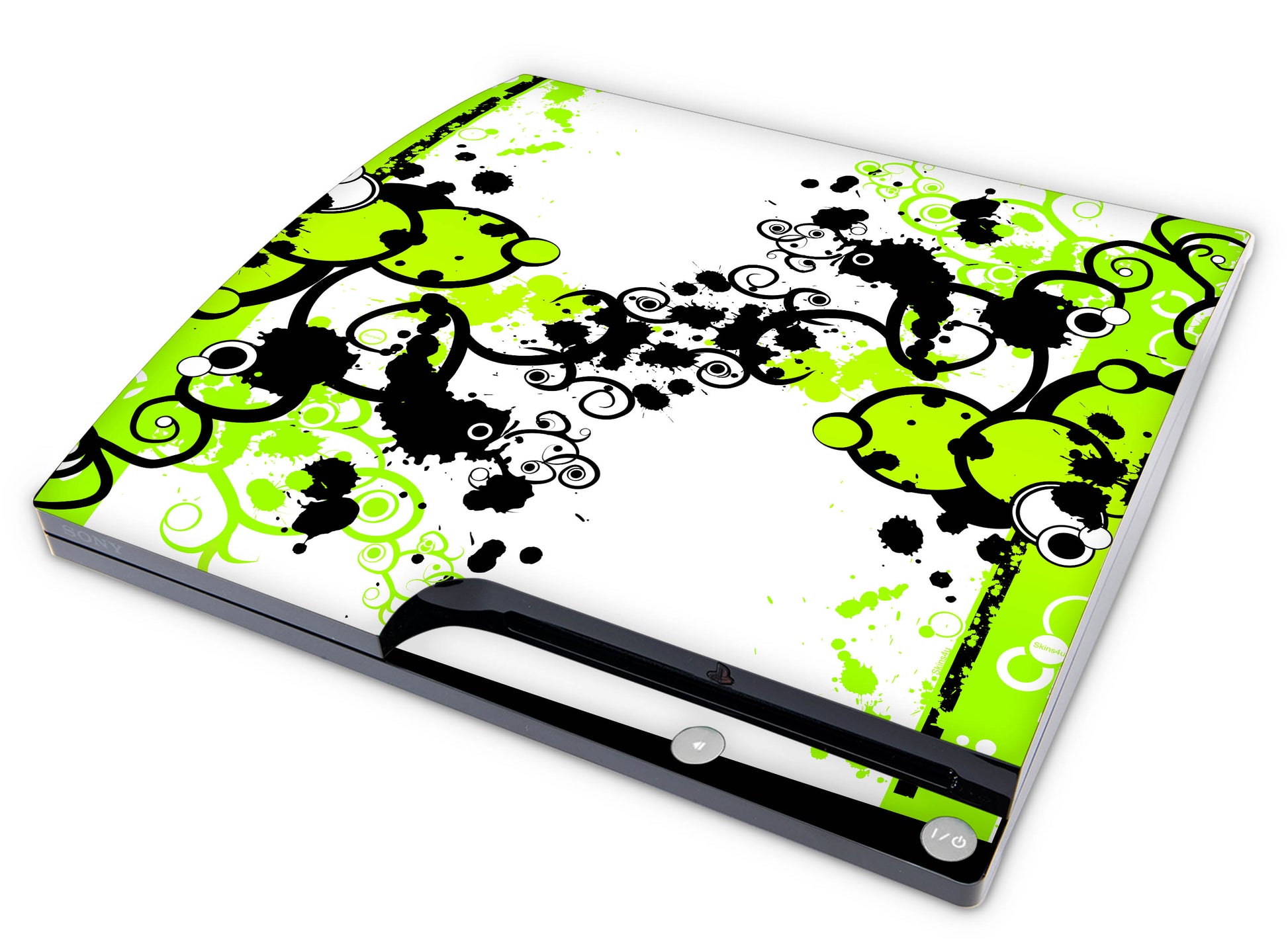 Playstation 3 PS3 Slim Skins Design Schutzfolie Vinyl Cover simple green Elektronik-Sticker & -Aufkleber skins4u   