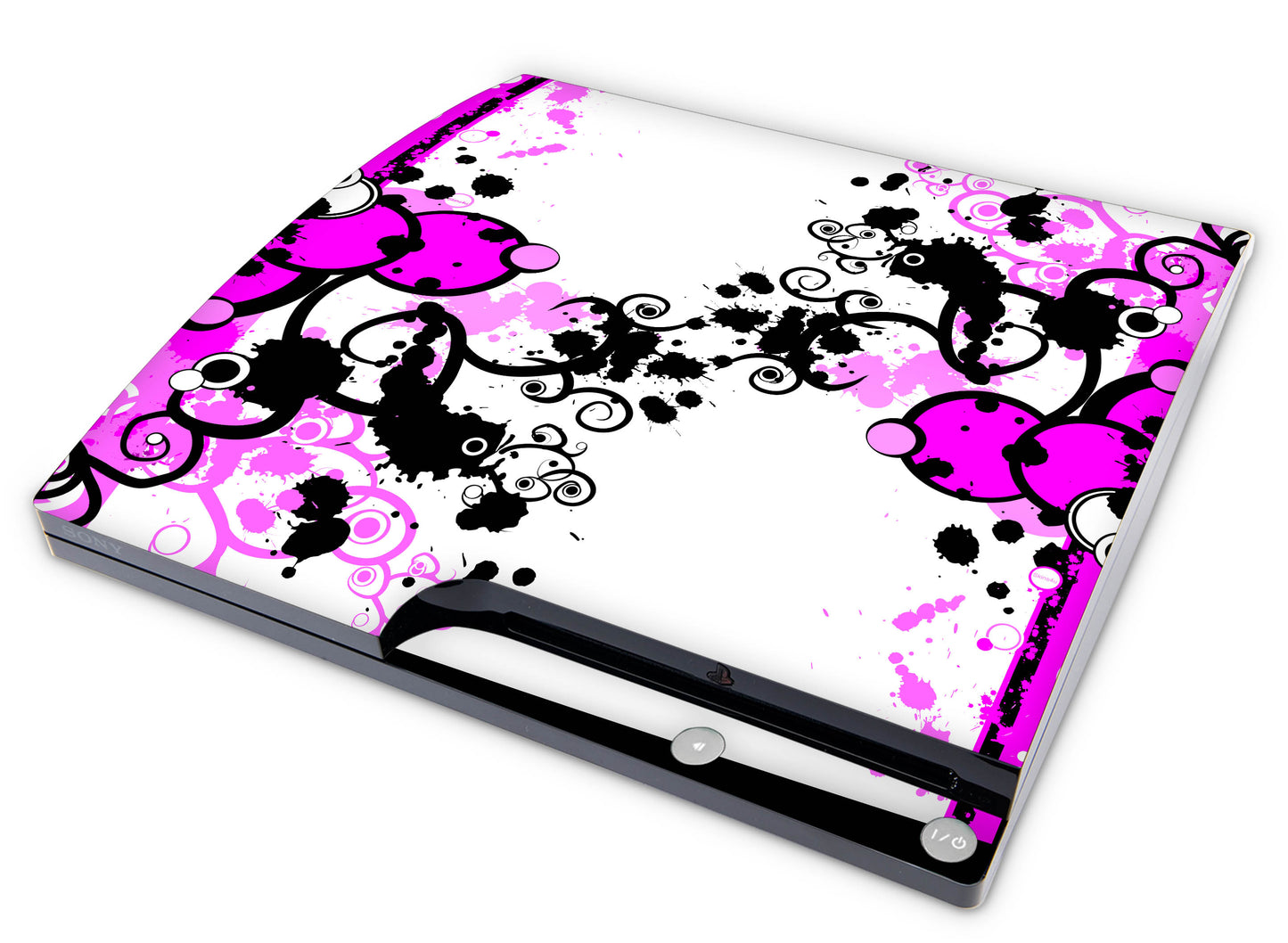 Playstation 3 PS3 Slim Skins Design Schutzfolie Vinyl Cover simple pink Elektronik-Sticker & -Aufkleber skins4u   