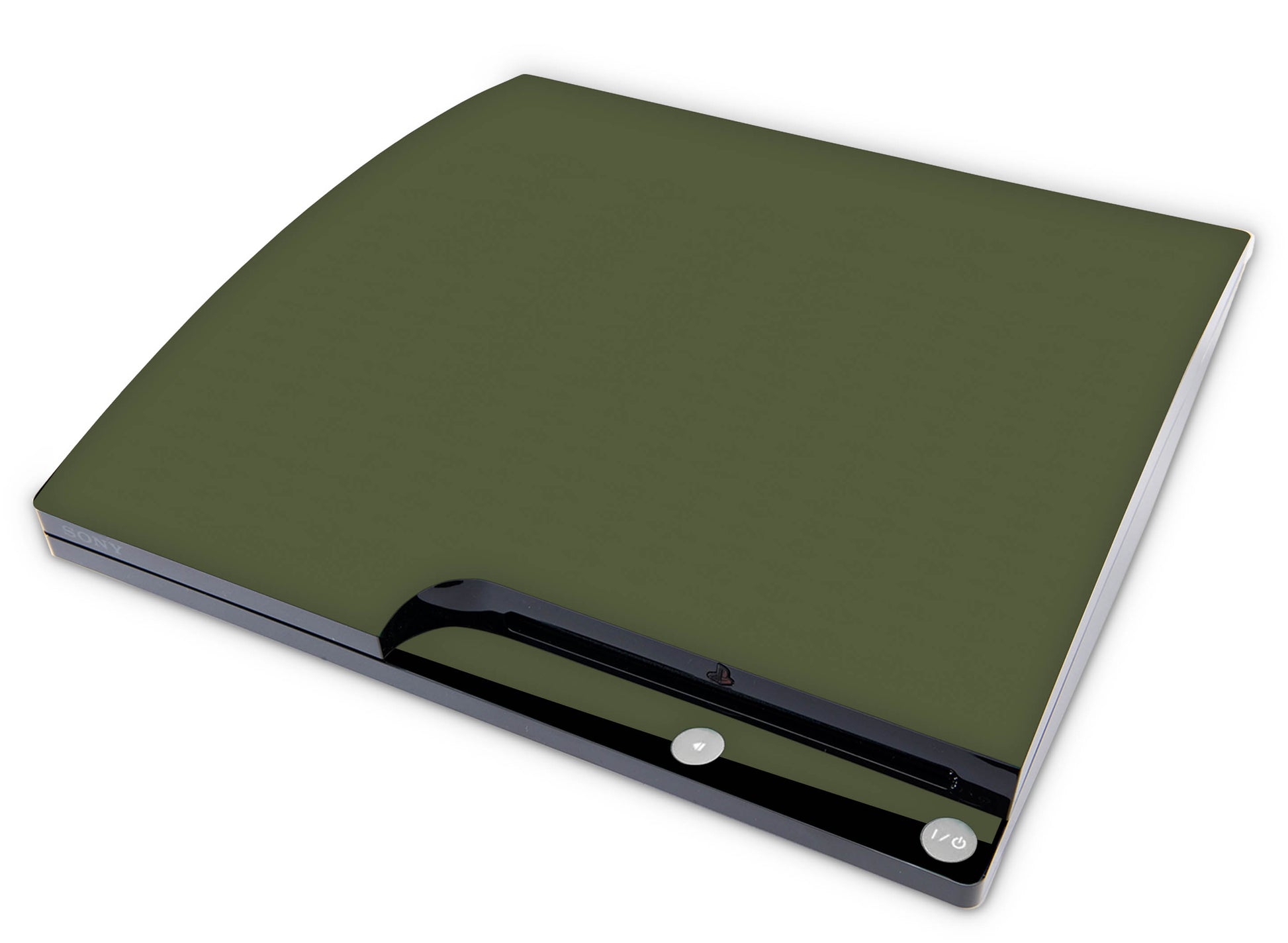 Playstation 3 PS3 Slim Skins Design Schutzfolie Vinyl Cover solid state olive Elektronik-Sticker & -Aufkleber skins4u   