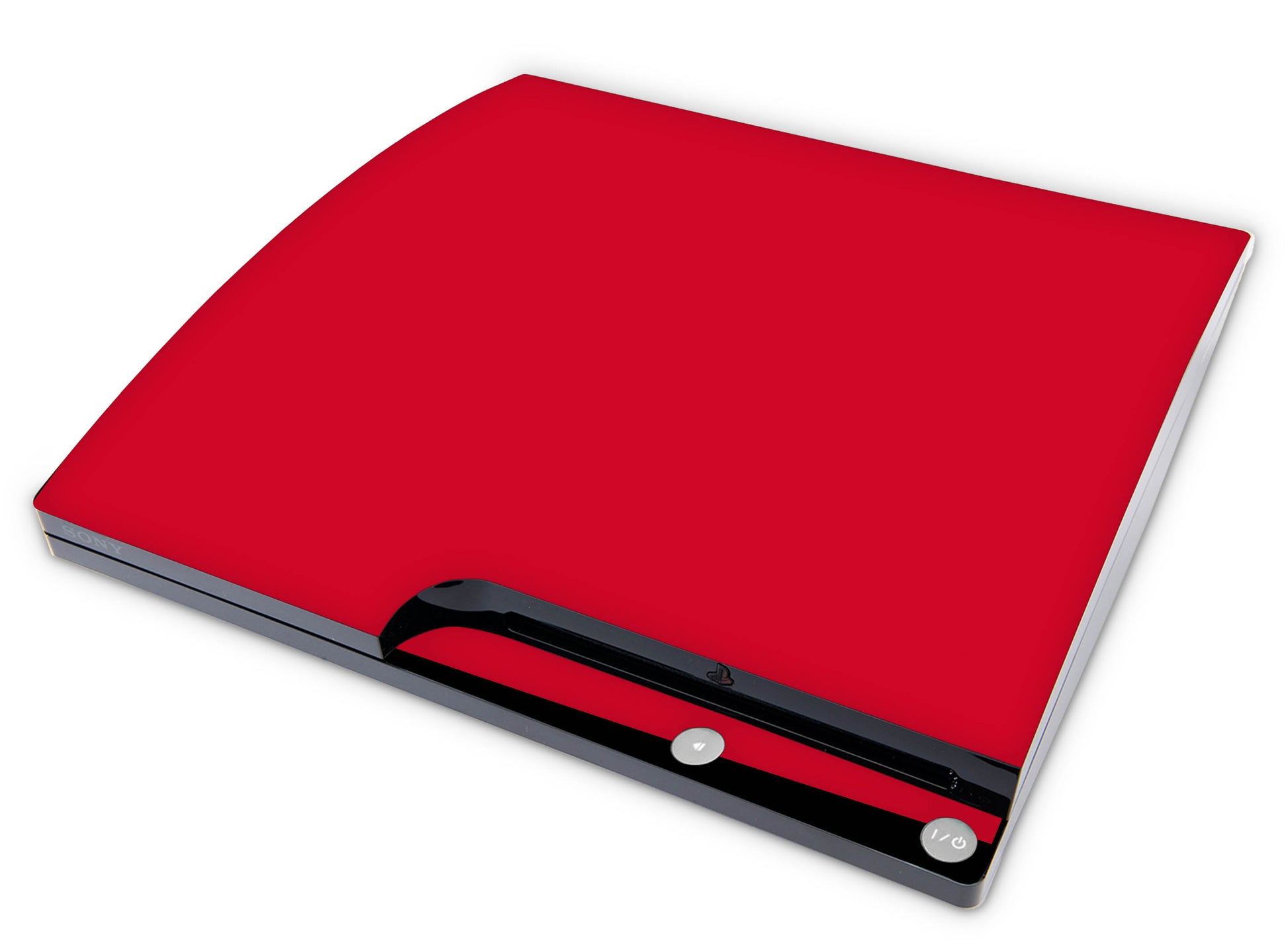 Playstation 3 PS3 Slim Skins Design Schutzfolie Vinyl Cover solid state red Elektronik-Sticker & -Aufkleber skins4u   