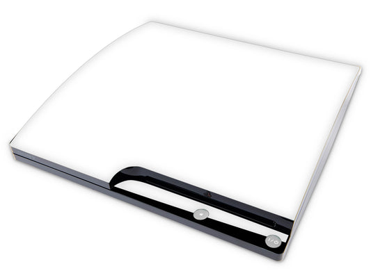 Playstation 3 PS3 Slim Skins Design Schutzfolie Vinyl Cover solid state white Elektronik-Sticker & -Aufkleber skins4u   