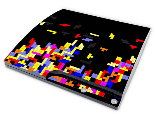 Playstation 3 PS3 Slim Skins Design Schutzfolie Vinyl Cover tetrads blocks Elektronik-Sticker & -Aufkleber skins4u   