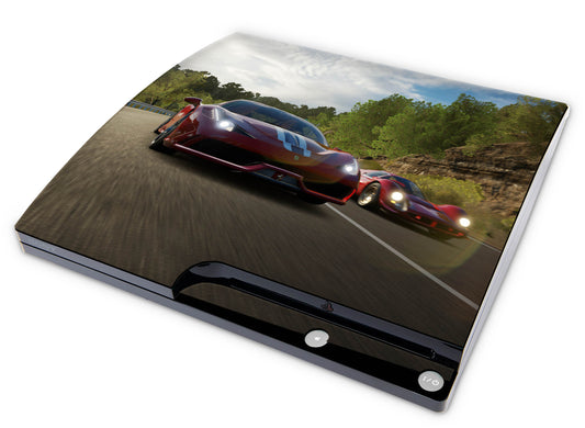 Playstation 3 PS3 Slim Skins Design Schutzfolie Vinyl Cover the race Elektronik-Sticker & -Aufkleber skins4u   