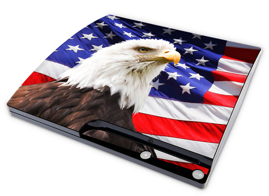 Playstation 3 PS3 Slim Skins Design Schutzfolie Vinyl Cover usa eagle Elektronik-Sticker & -Aufkleber skins4u   