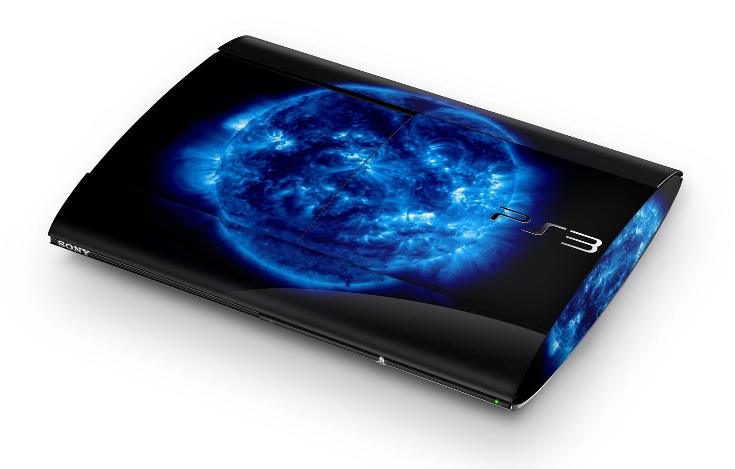 Playstation 3 Super Slim PS3 Skins Design Schutzfolie Vinyl Cover big blue Aufkleber skins4u   