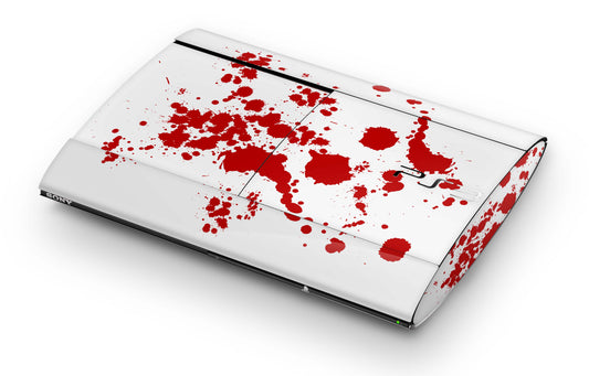 Playstation 3 Super Slim PS3 Skins Design Schutzfolie Vinyl Cover blood Aufkleber skins4u   