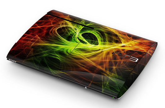 Playstation 3 Super Slim PS3 Skins Design Schutzfolie Vinyl Cover particles Aufkleber skins4u   