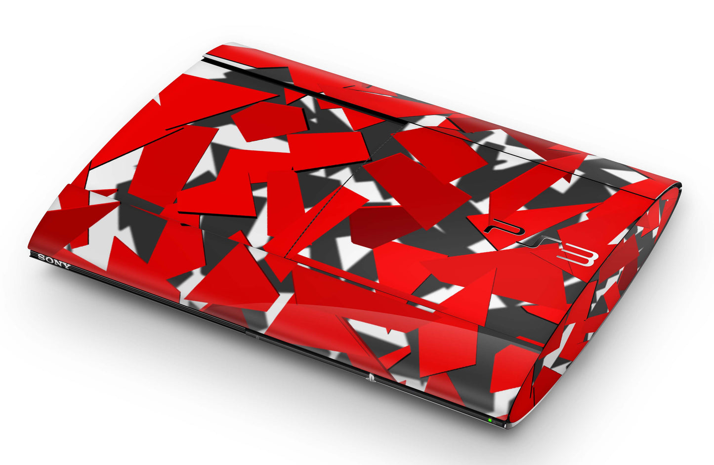 Playstation 3 Super Slim PS3 Skins Design Schutzfolie Vinyl Cover signal red Aufkleber skins4u   