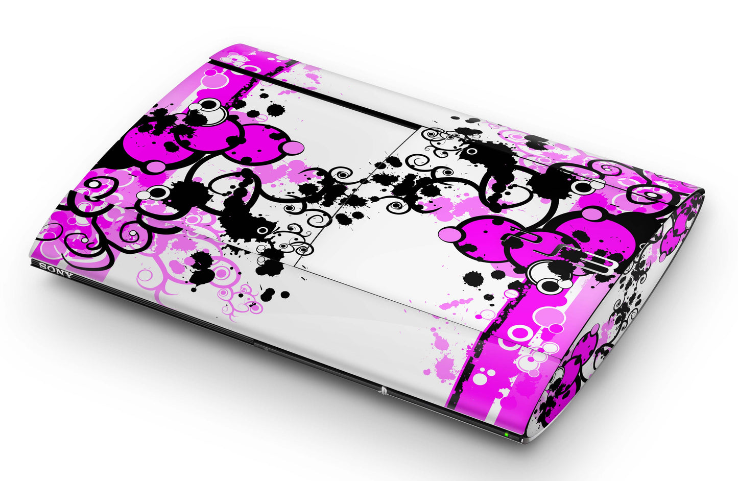 Playstation 3 Super Slim PS3 Skins Design Schutzfolie Vinyl Cover simple pink Aufkleber skins4u   