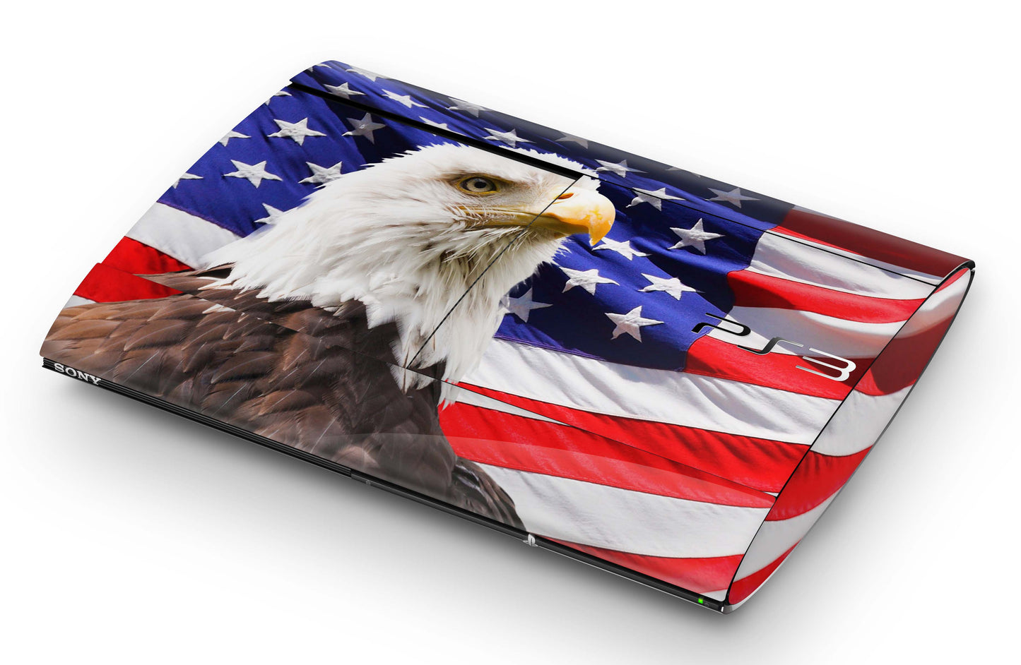 Playstation 3 Super Slim PS3 Skins Design Schutzfolie Vinyl Cover usa eagle Aufkleber skins4u   