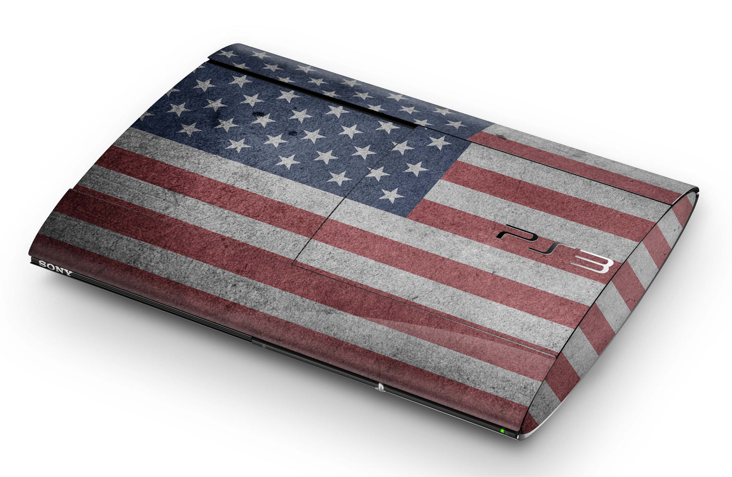 Playstation 3 Super Slim PS3 Skins Design Schutzfolie Vinyl Cover usa flagge Aufkleber skins4u   