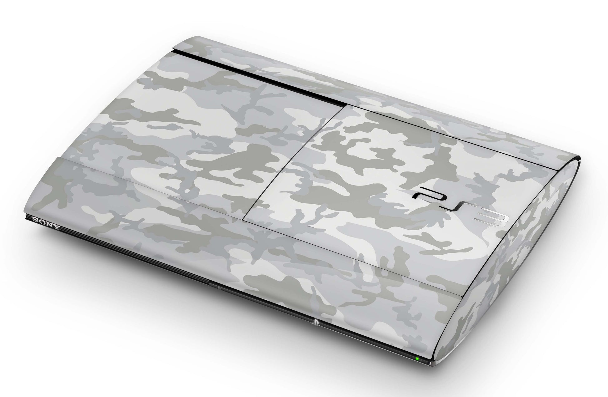 Playstation 3 Super Slim PS3 Skins Design Schutzfolie Vinyl Cover white camo Aufkleber skins4u   