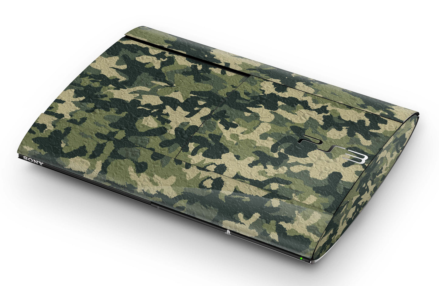 Playstation 3 Super Slim PS3 Skins Design Schutzfolie Vinyl Cover wood camo crumble Aufkleber skins4u   