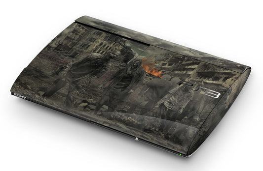 Playstation 3 Super Slim PS3 Skins Design Schutzfolie Vinyl Cover zombie attack Aufkleber skins4u   