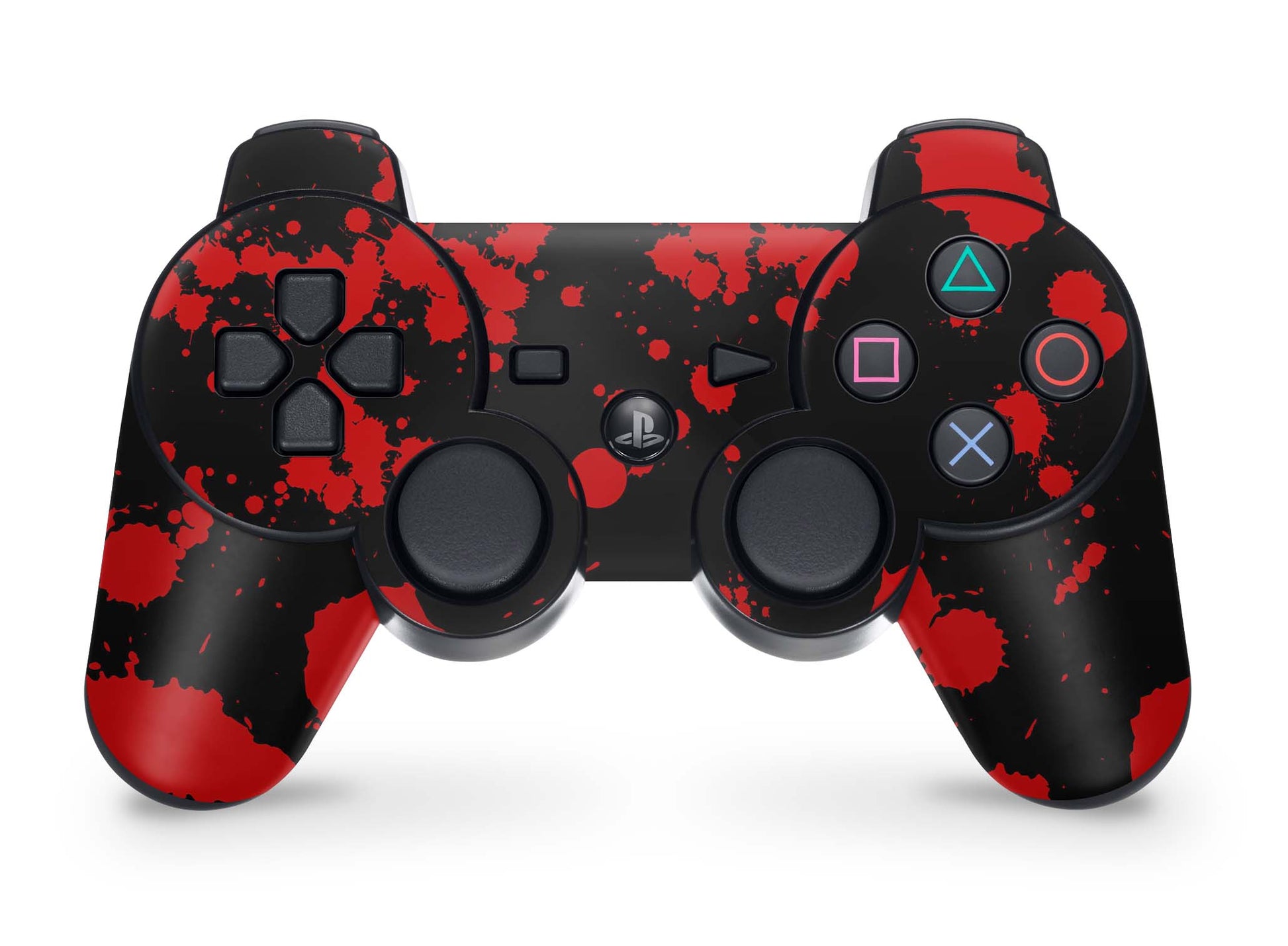 PS3 Controller Aufkleber Skin Playstation 3 Gamepad Vinyl Cover blood black Elektronik-Sticker & -Aufkleber skins4u   