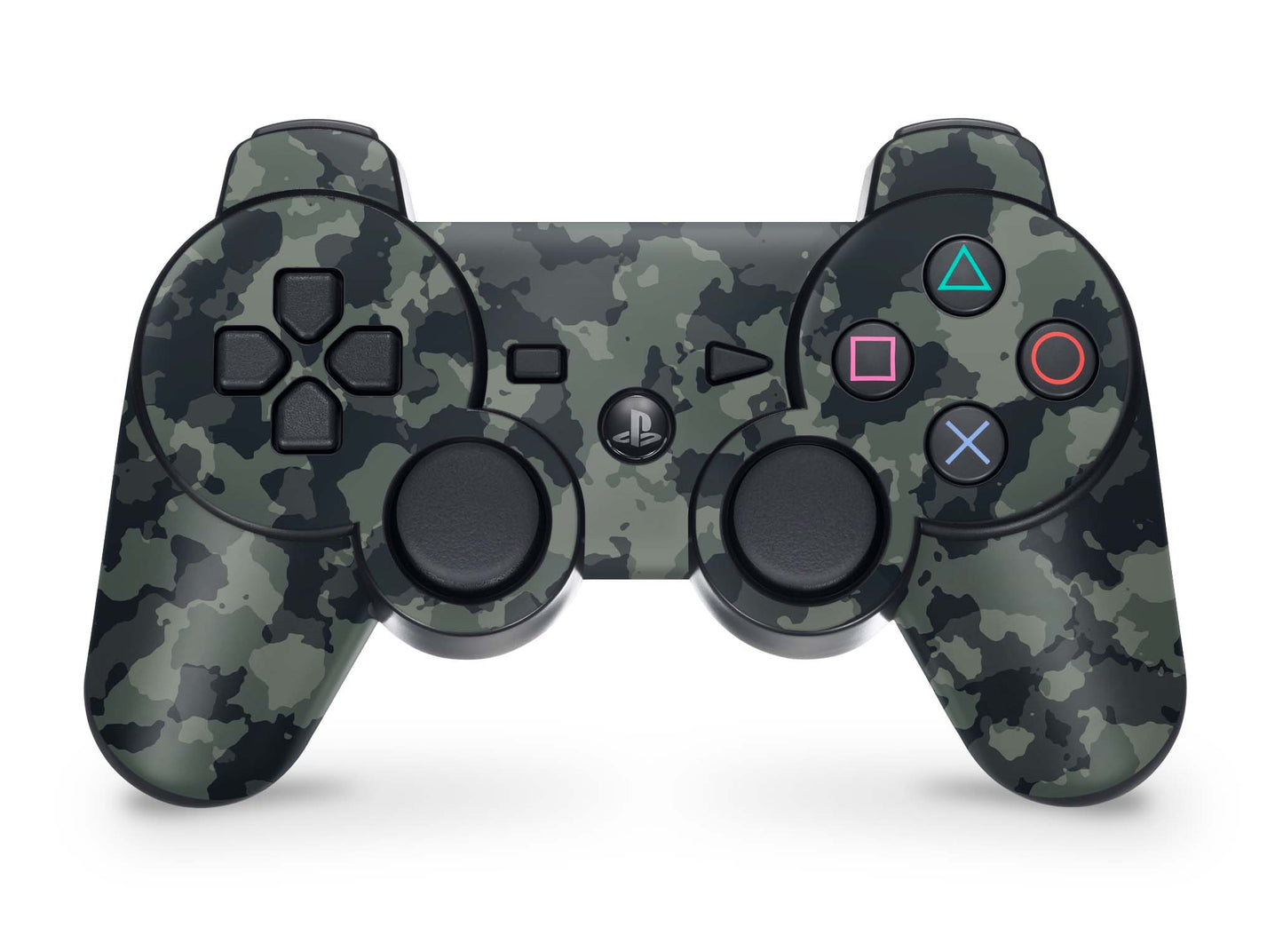 PS3 Controller Aufkleber Skin Playstation 3 Gamepad Vinyl Cover dark green camo Elektronik-Sticker & -Aufkleber skins4u   